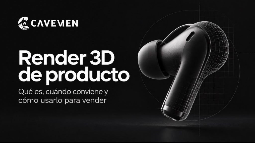 Render 3D de producto — Cavemen MX